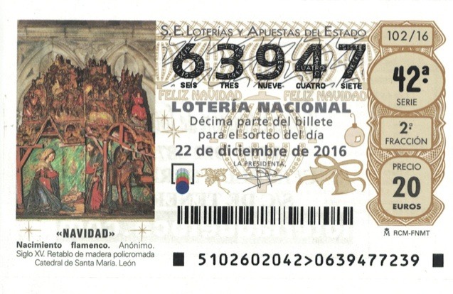 Número de Lotería de Navidad