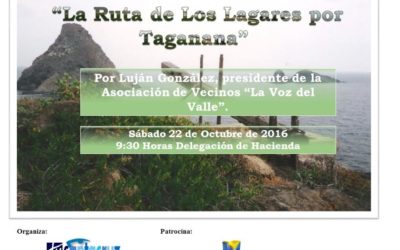 LIV Itinerario Cultural TSC "La ruta de Los Lagares por Taganana" Sábado 22 Octubre 9:30H, por D. Luján González, presidente de la Asociación de Vecinos "La Voz del Valle"