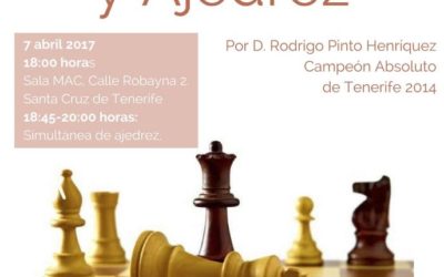 CONFERENCIA "Ajedrez e individualismo" viernes 7 abril con Rodrigo Pinto Campeón Tenerife 2014 MAC 18H