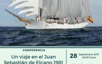 CONFERENCIA "Un viaje en el Juan Sebastián Elcano, 1981" Ilmo.Sr.D.Luis García Rebollo, Casino 28 septiembre 20,30h