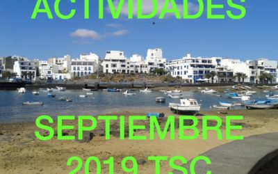 ACTIVIDADES MES SEPTIEMBRE DE 2019 TuSantaCruz.