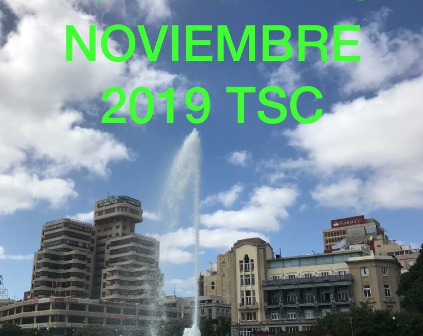 Actividades MES de NOVIEMBRE de 2019 TuSantaCruz.