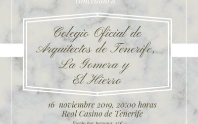 Premio TuSantaCruz 2019 sábado 16 Noviembre 2019 a las 20:00 horas en el Real Casino de Tenerife.