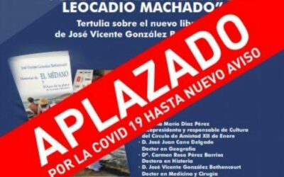 Aplazada Presentación libro «Historias de El Médano y el loco de la playa de Leocadio Machado» de José Vicente González Bethencourt 8 octubre 20h Círculo de Amistad.